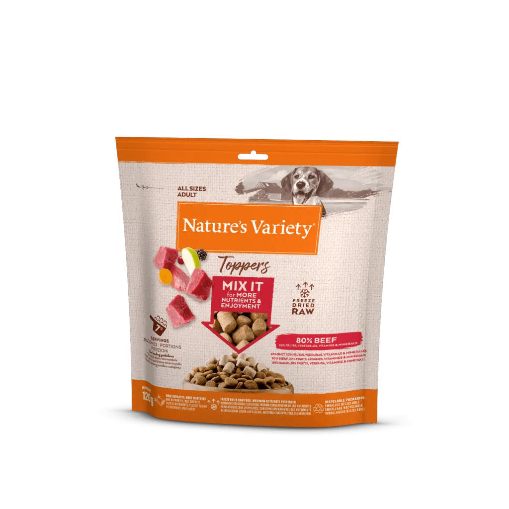 Natures Variety Toppers beef 120g