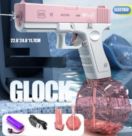 Water Glock (pink, extended mag)