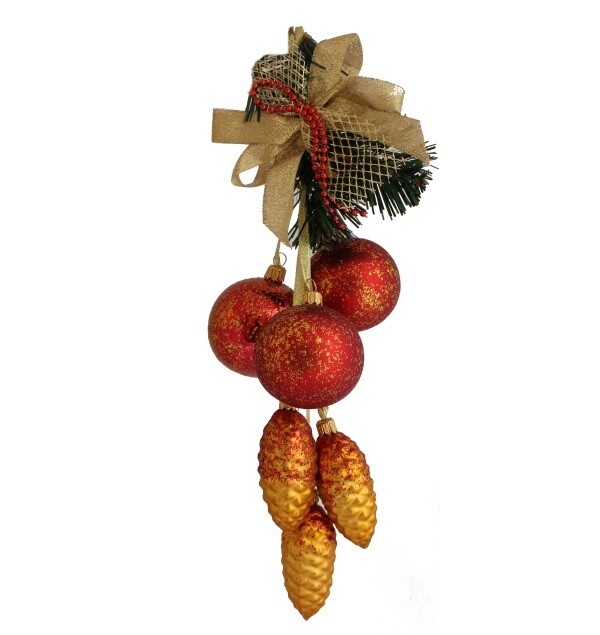 Novel Christmas Garland, Red