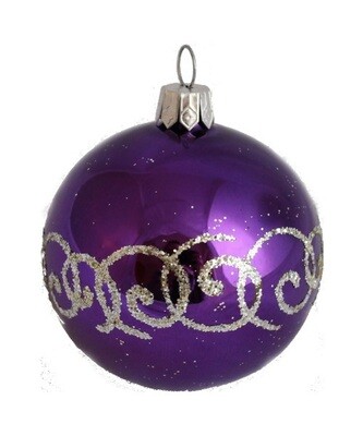 Coral Christmas Ball, Purple