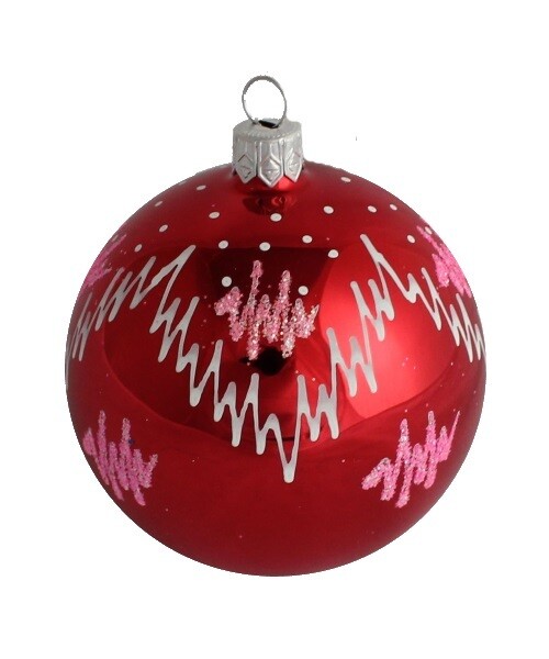 Frost Christmas Ball, Red