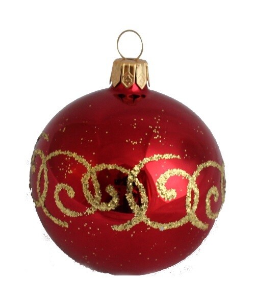 Coral Christmas Ball, Red