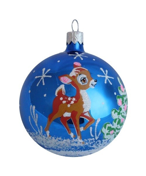 Bambi Christmas Ball, Blue