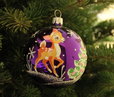 Bambi Purple, Christmas Ball (3 inch)