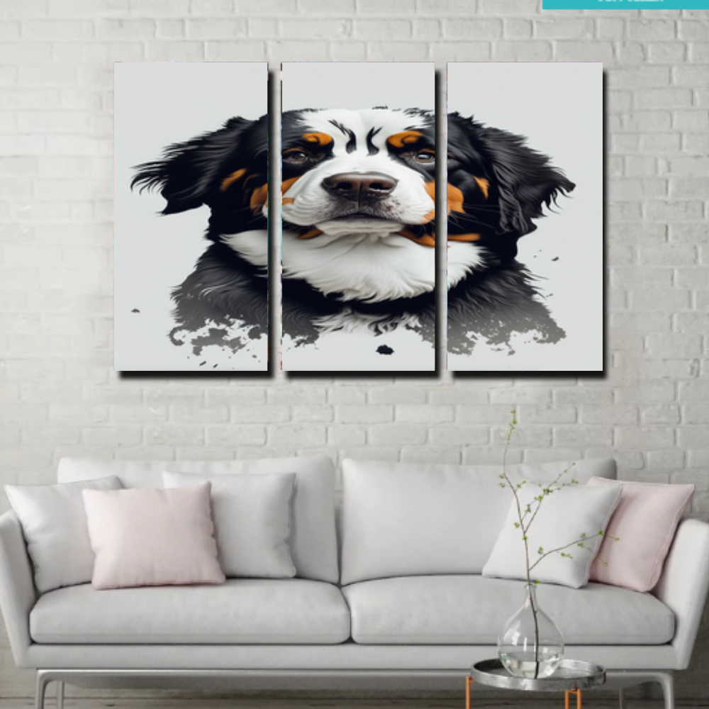 Wild Spirits: A Captivating Collection of Majestic Wildlife -Three Vertical Frames- Canvas Art Walls