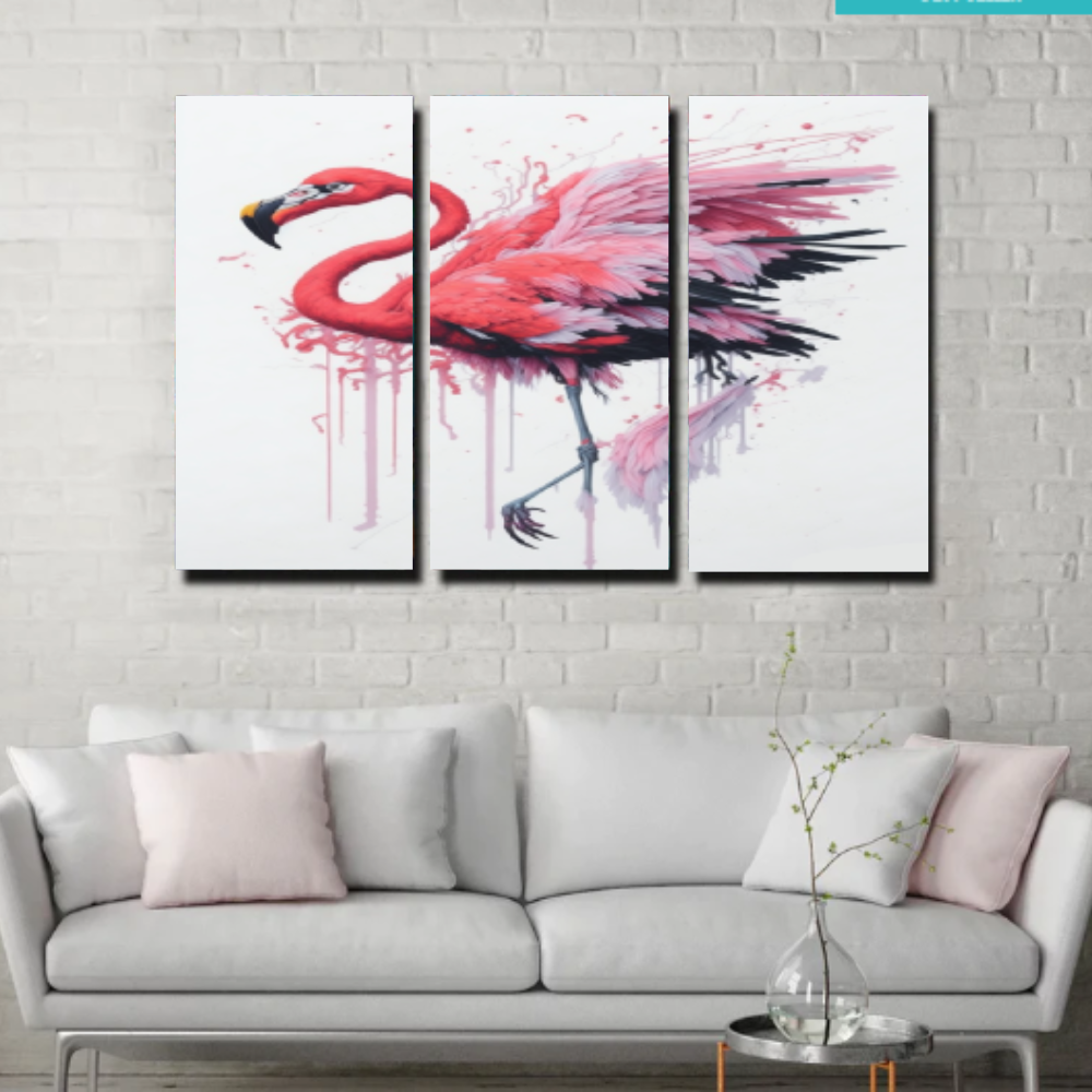 Wild Spirits: A Captivating Collection of Majestic Wildlife -Three Vertical Frames- Canvas Art Walls