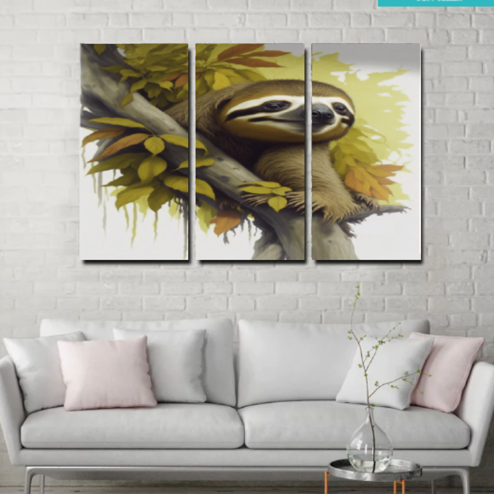 Wild Spirits: A Captivating Collection of Majestic Wildlife -Three Vertical Frames- Canvas Art Walls
