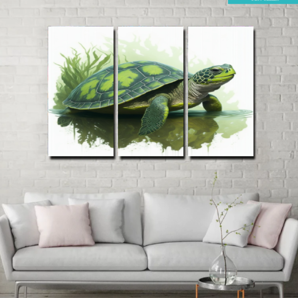 Wild Spirits: A Captivating Collection of Majestic Wildlife -Three Vertical Frames- Canvas Art Walls