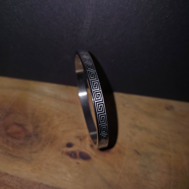 Aureus Key Bangle - Silver