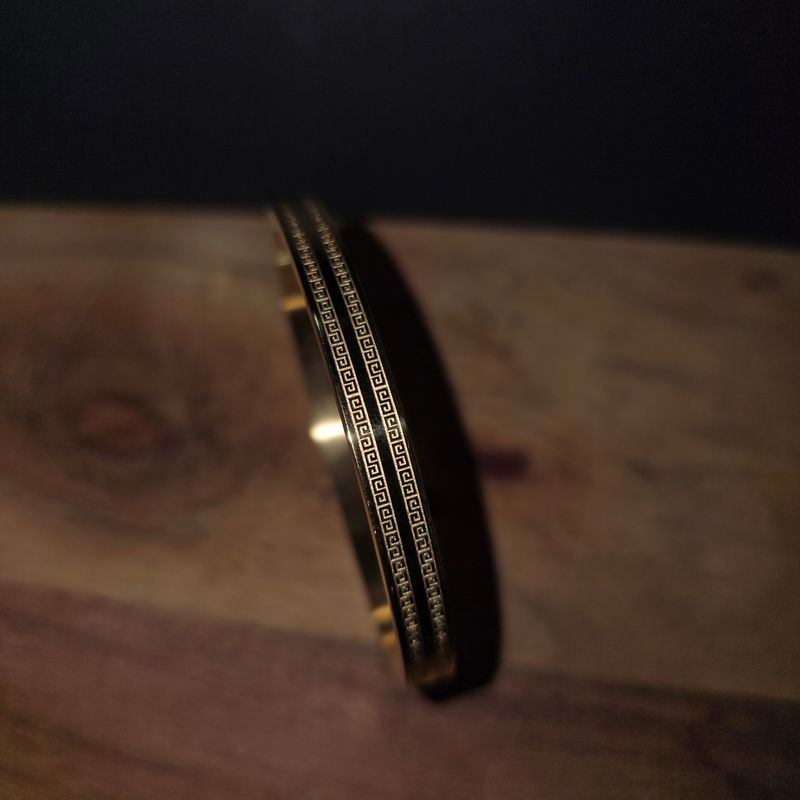 Timeless Grace Bangle - Greek key patterns