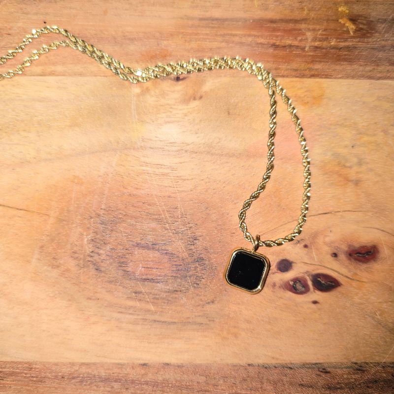 Woven Gold Choker Necklace