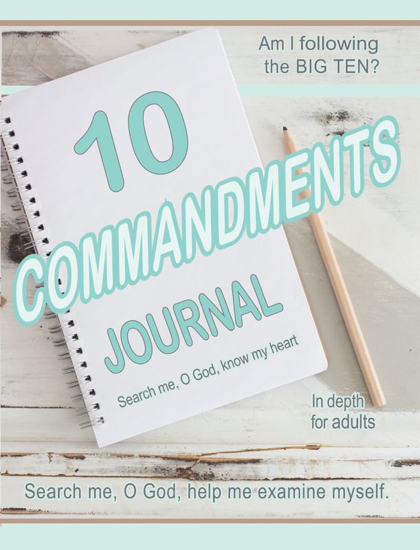 TEN COMMANDMENTS JOURNAL: Am I Following the Big Ten? in depth for adults