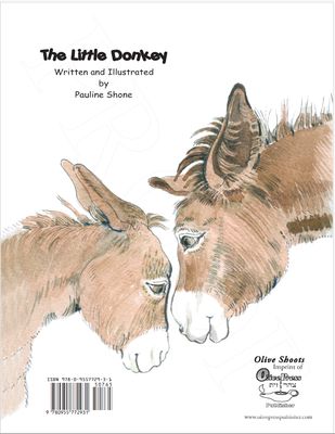 The Little Donkey, story colouring book