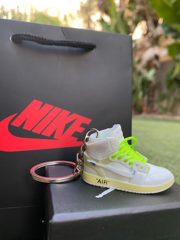 Air Jordan 1 Retro Off White &quot; White&quot; ( Green Laces)