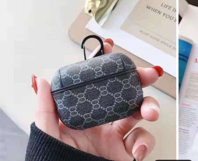 Oval Black Air Pod Case