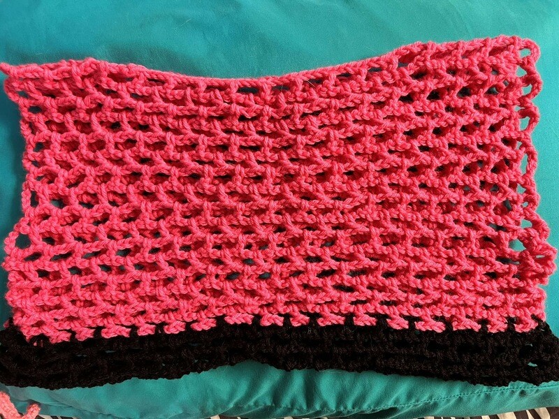 Two-Tone Crochet Crop Top (Made-To-Order)