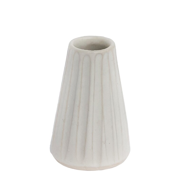 Florero Cecilia, Blanco Rayado