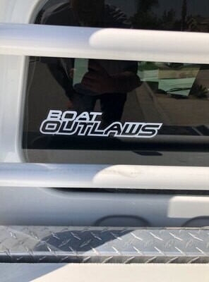 BOAT OUTLAWS WINDOW DECAL