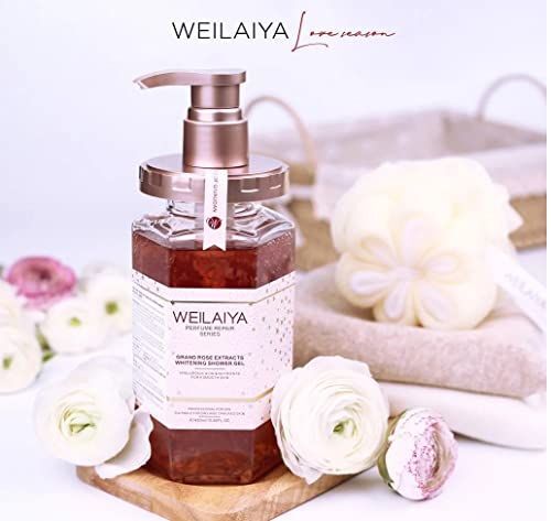 Weilaiya Grand Rose Extracts Whitening Shower Gel 450 ml