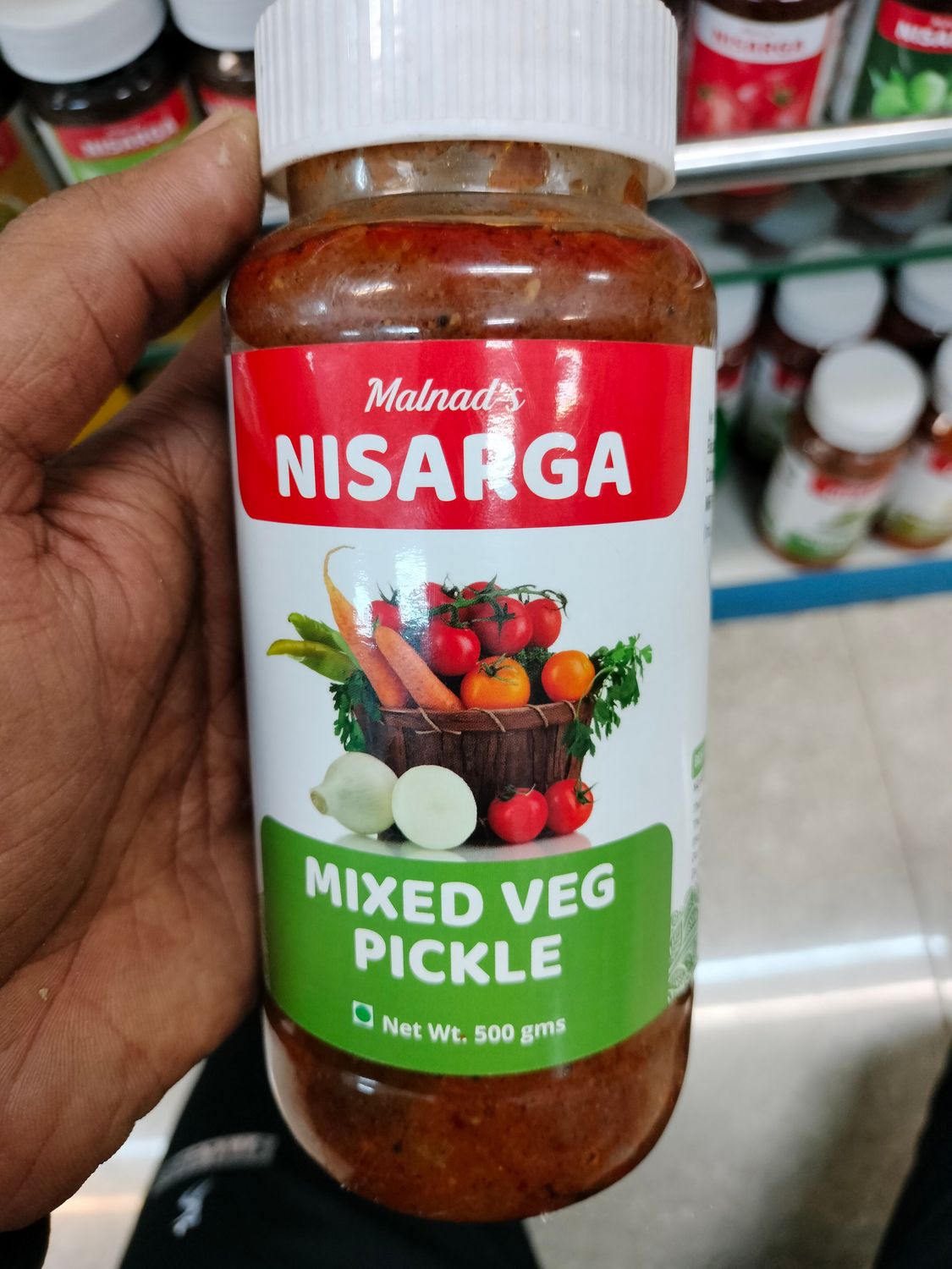 Nisarga Mix Veg Pickle - 500g