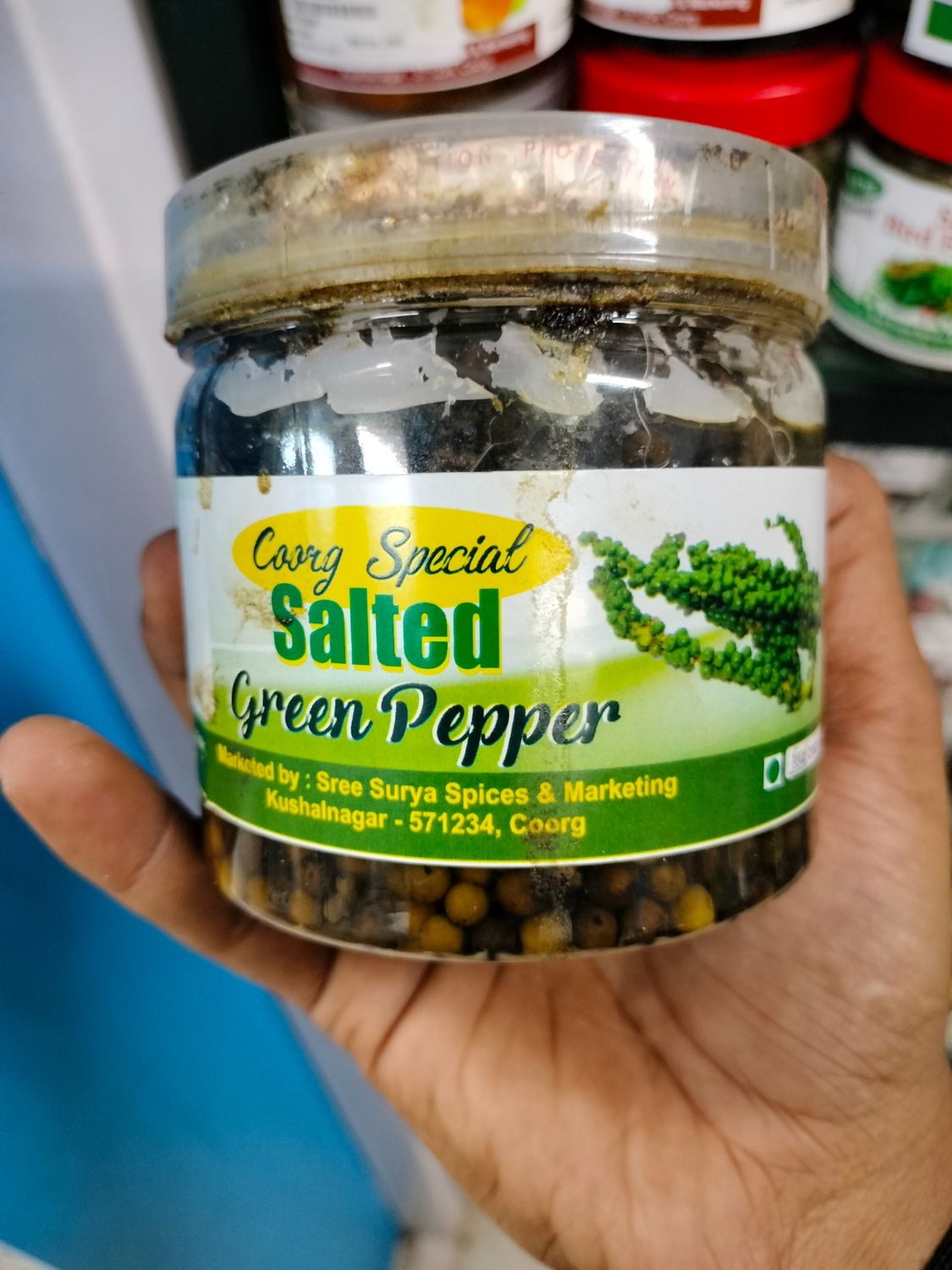 Coorg special salted green pepper - 350g