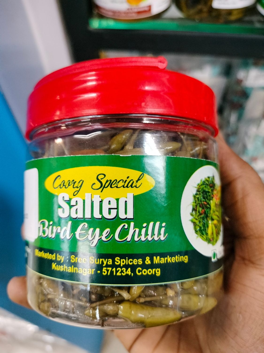 Salted bird eye chilli - 350g