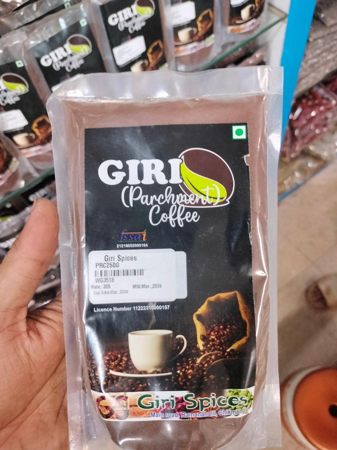 Giri spices parchment coffee