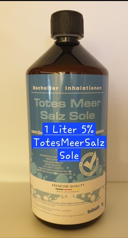 2,5% TotesMeerSalz Sole 1 Liter