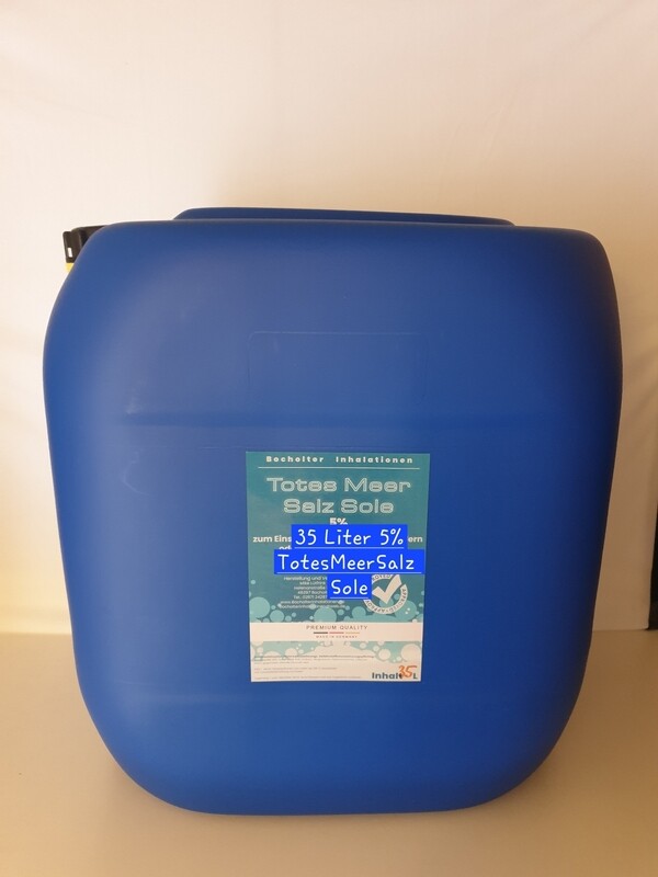 35 Liter TotesMeerSalzsole 5%