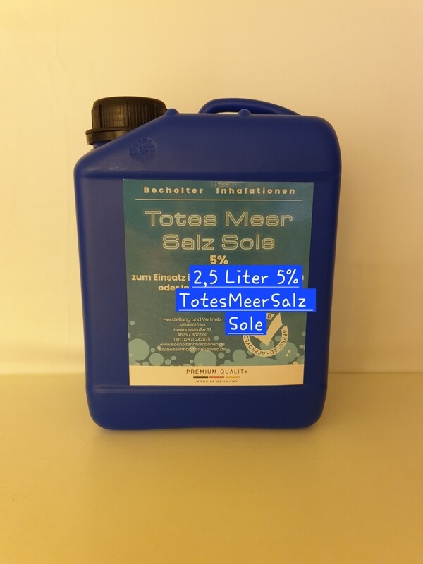 5% TotesMeerSalzSole 2,5 Liter