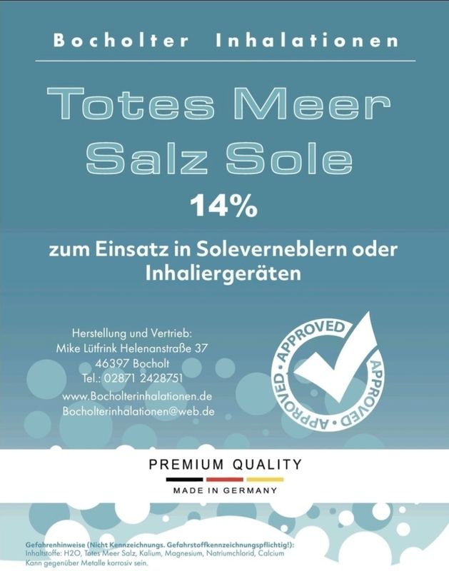 10 Liter TotesMeerSalz Sole 14%