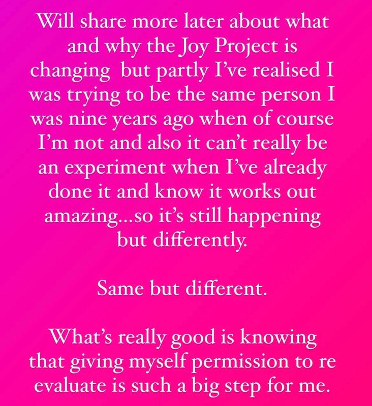 Joy Project is changing!!! May 7th May
