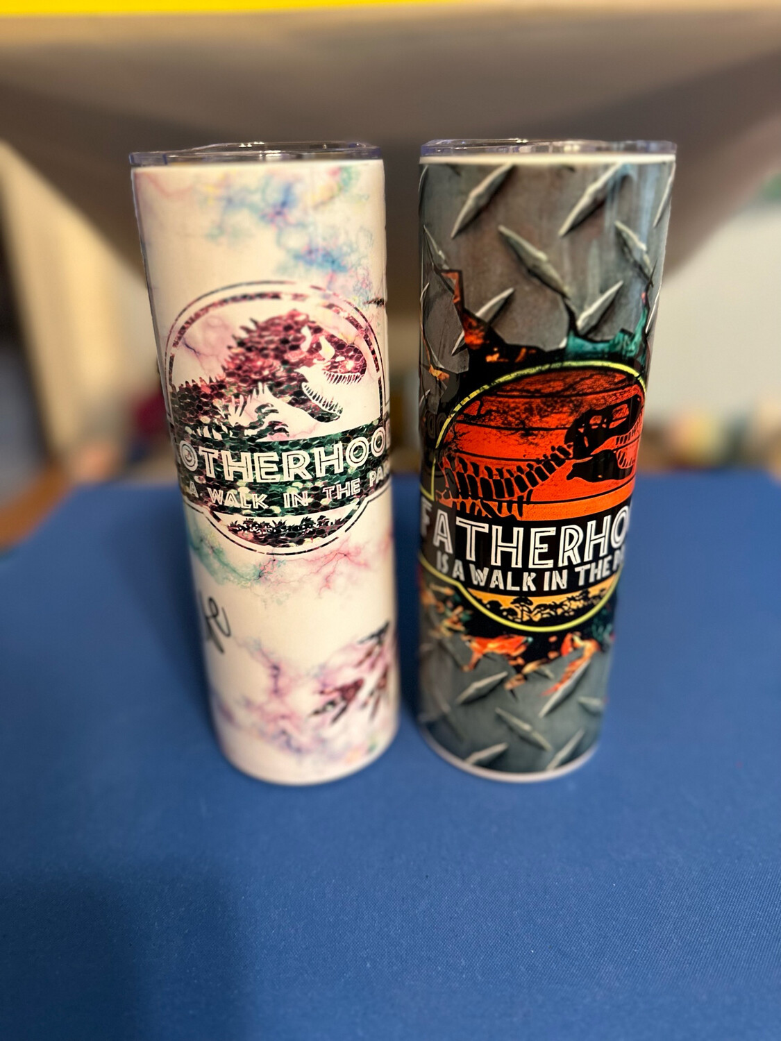 Motherhood &amp; Fathethood Are A Walk In The Park Tumbler Bundle