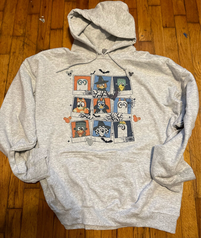 Spooky Bluey Hoodie (adult)