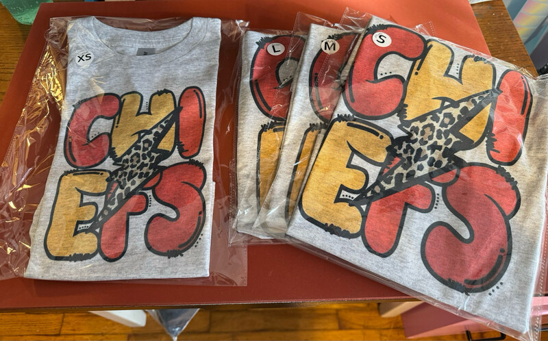 Chiefs Leopard Lightening Bolt
