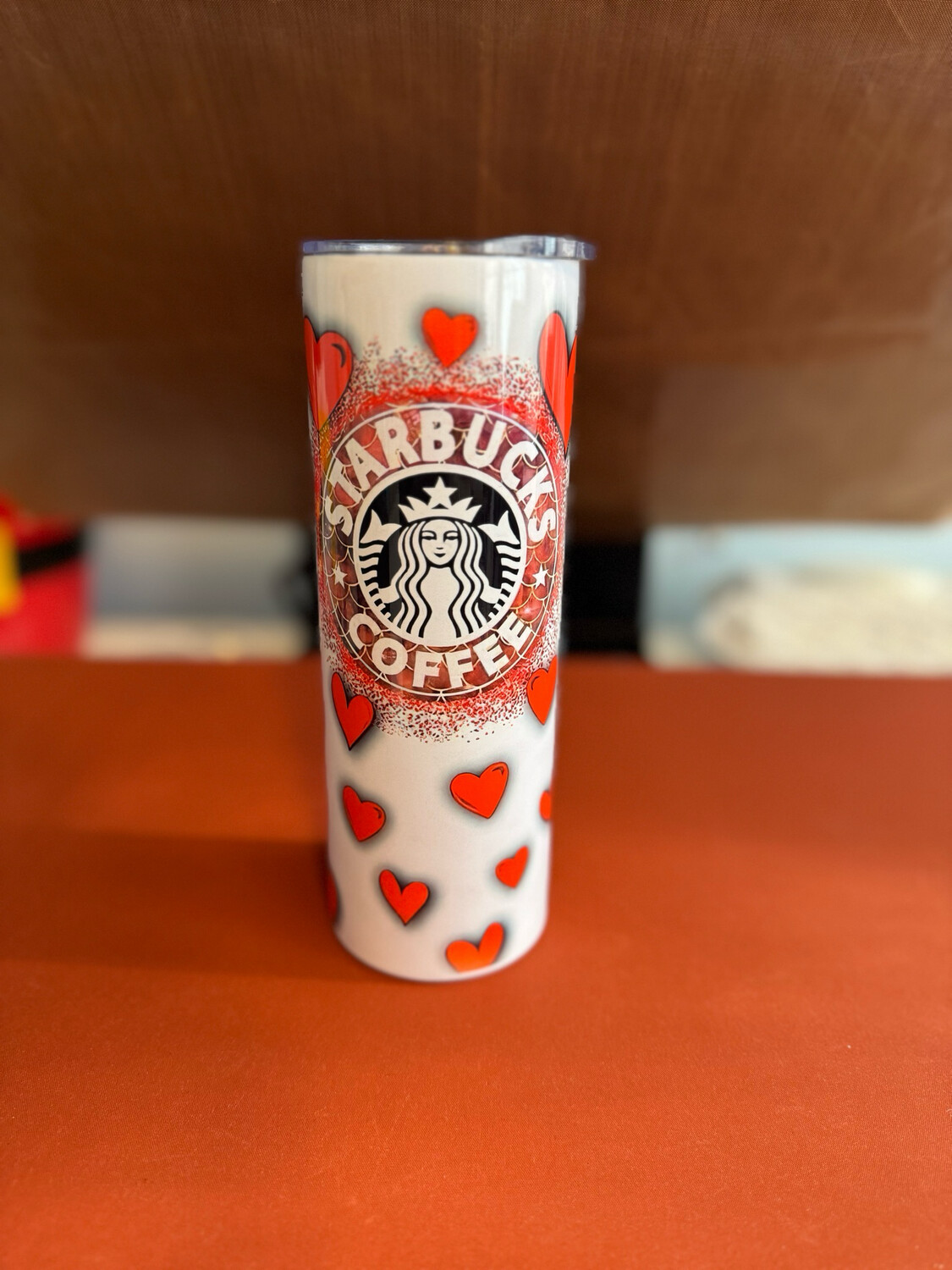 Heart Starbucks Tumbler