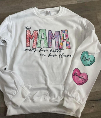 Wears Her Hearts On Her Sleeve