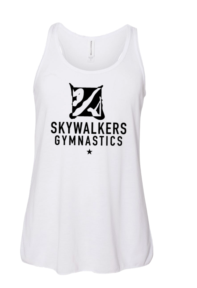 Skywalkers Racerback Flowy Tank (White)