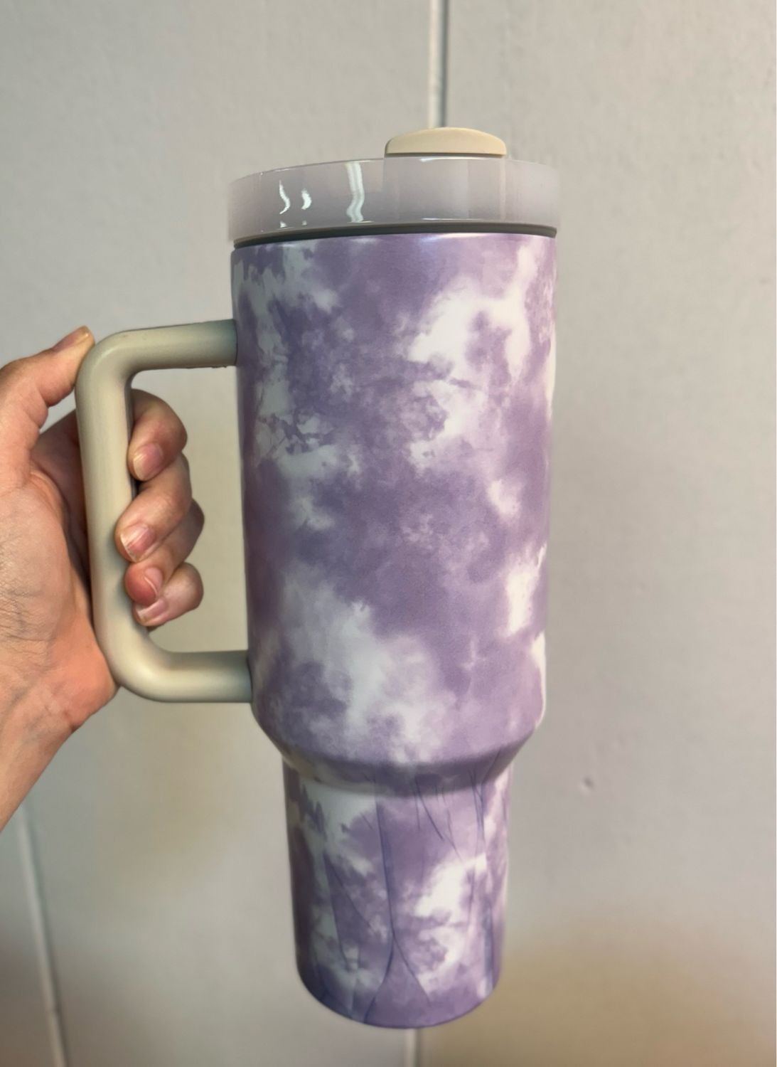 Purple Tie Dye 40oz Cup