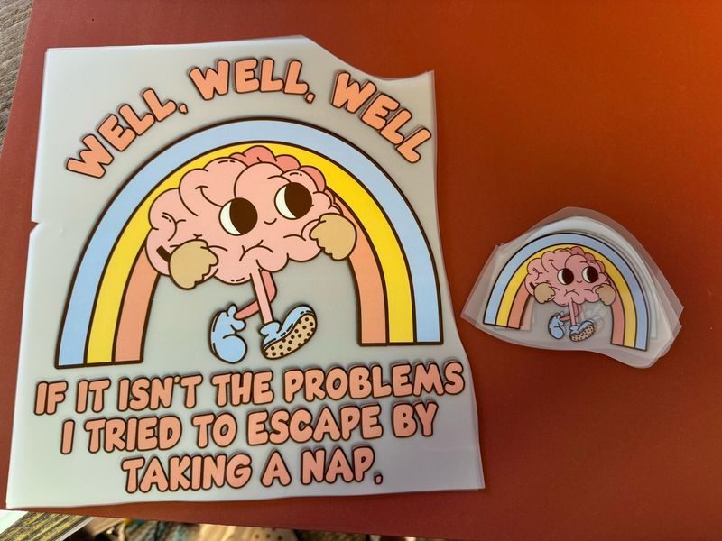(Front Pocket And Back Print) Well, Well, Well, If It Isn’t The Problems I Tried To Escape By Taking A Nap