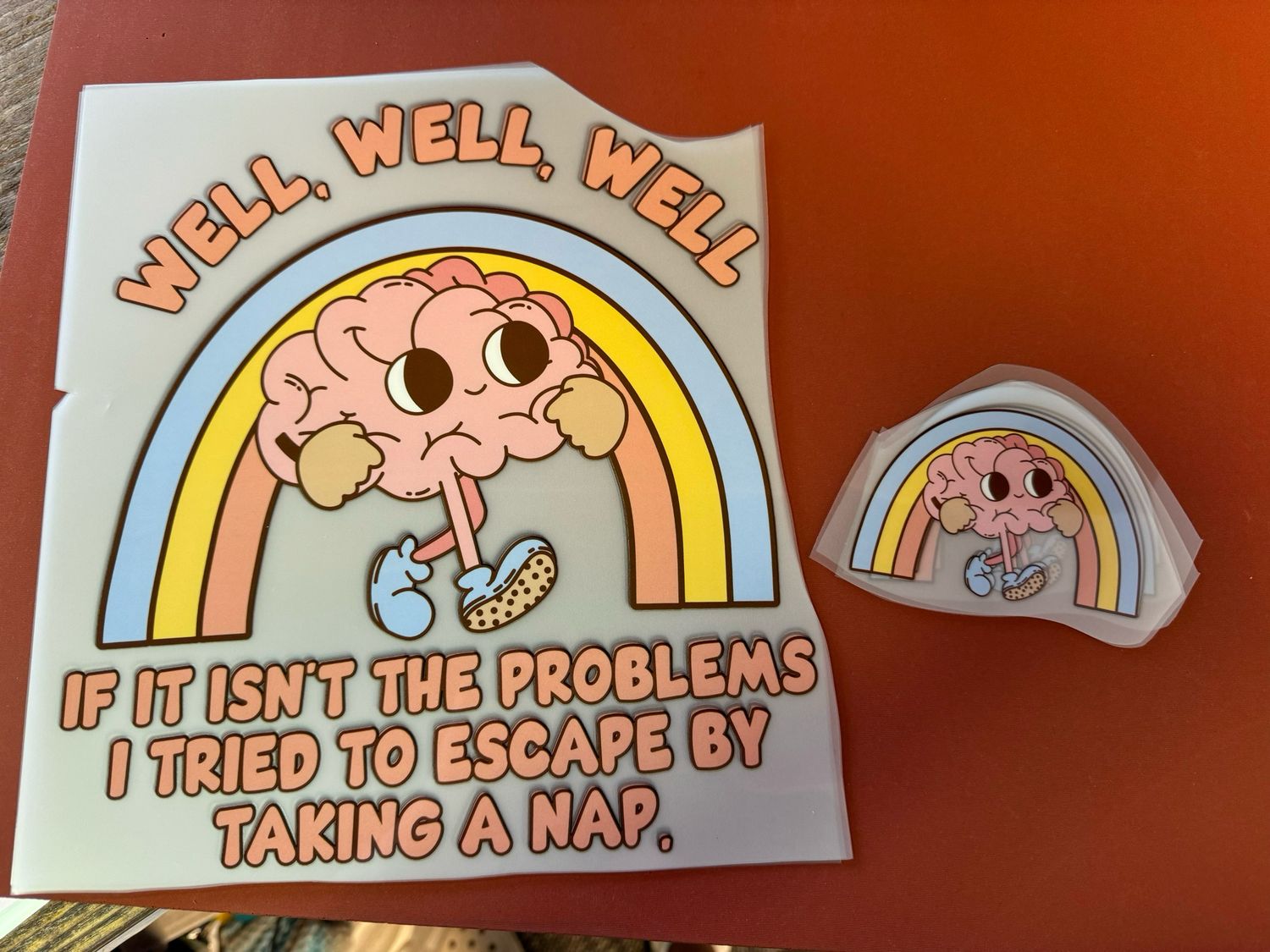 (Front Pocket And Back Print) Well, Well, Well, If It Isn’t The Problems I Tried To Escape By Taking A Nap