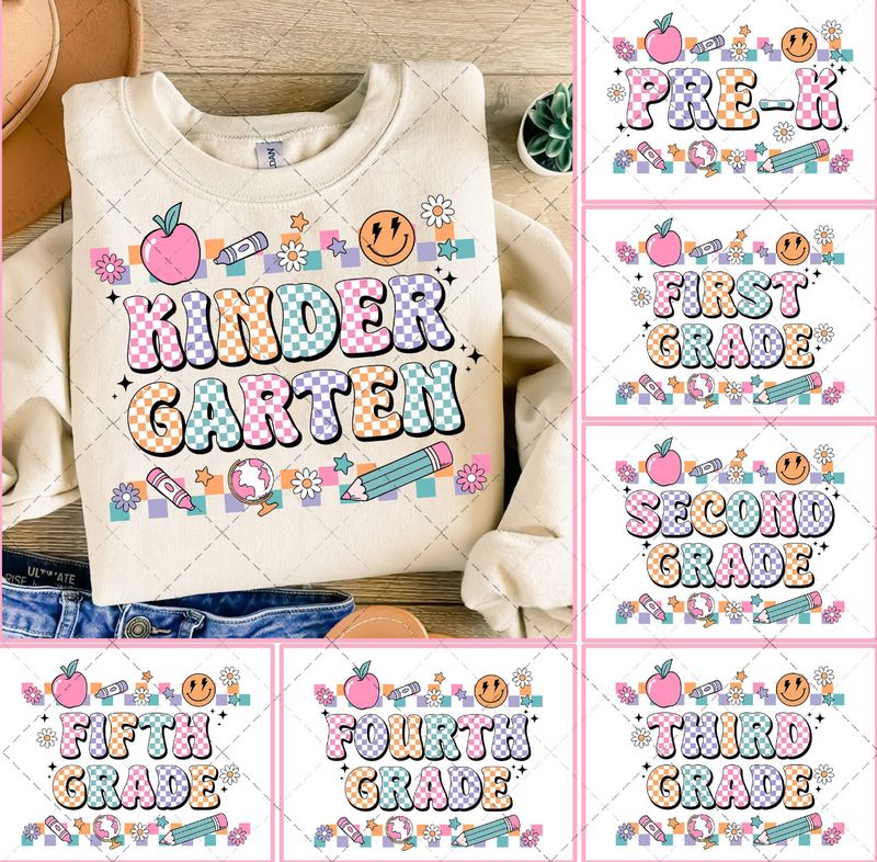Checkered Pastel Grades