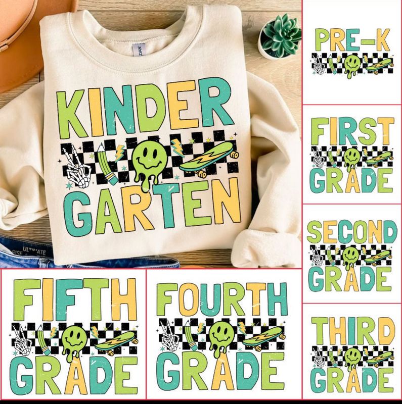 Checkered Green Grades