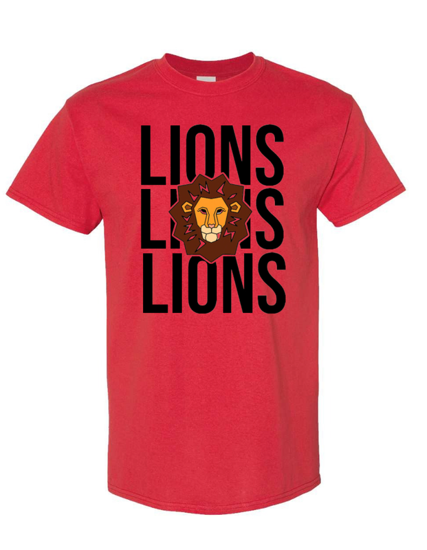 Lincoln Lions Logo Stacked