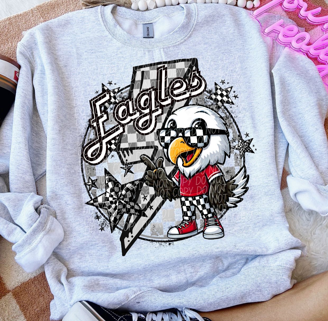Eagle Retro Lightening Bolt