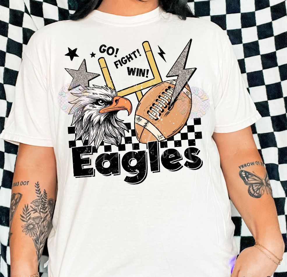 Eagles Football Retro Lightening Bolt