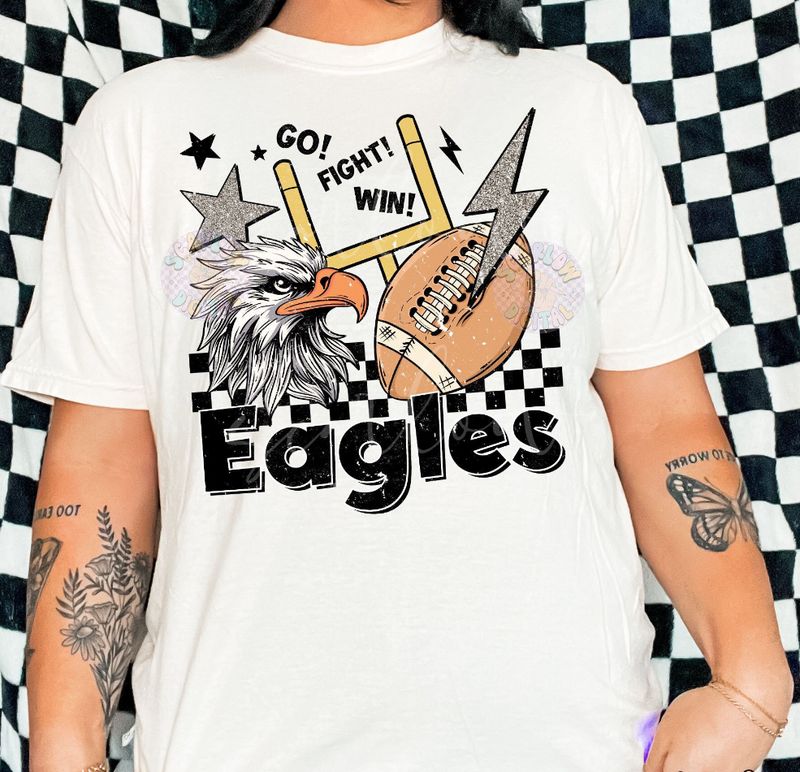 Eagles Football Retro Lightening Bolt