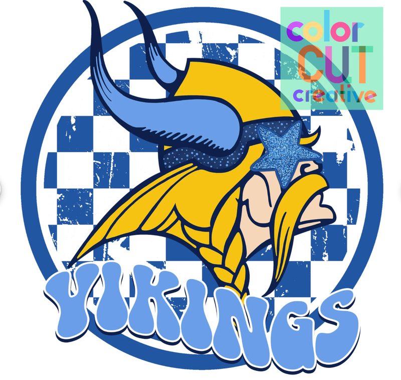 Vikings Checkered Retro