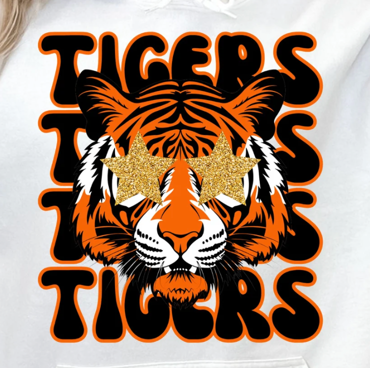 Tigers Stacked Preppy