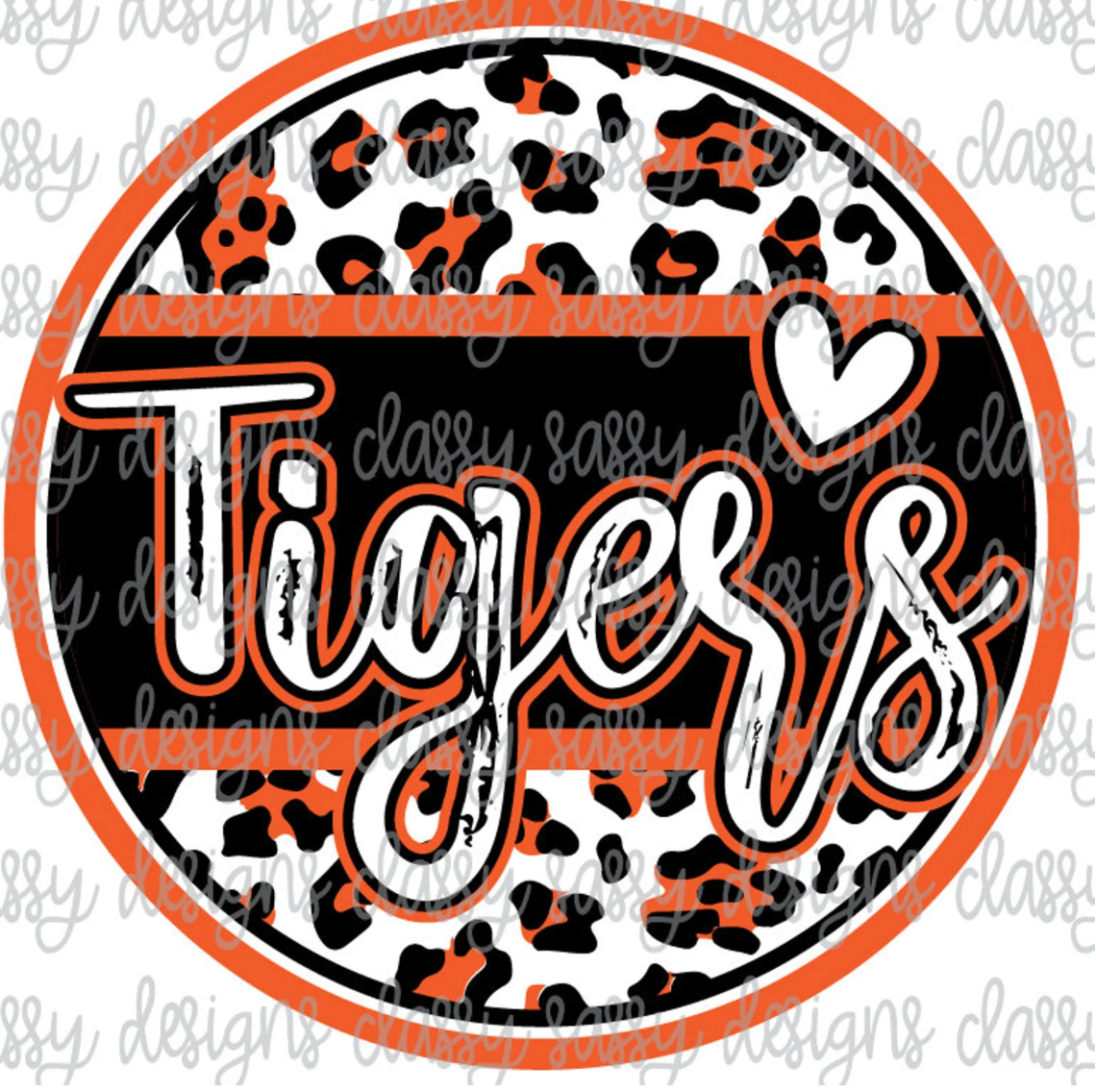 Tigers  Print Circle